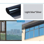 Visi&scaron;kai užtemdantis stiklinis lipdukas, langas, apsaugantis nuo saulės spindulių, termoizoliacinė plėvelė, apsauganti nuo saulės spindulių apsauganti, vienpusė perspektyvinė plėvelė 50*500cm