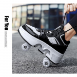 Transformeriniai batai 6&ndash;15 metų keturių ratų transformuojantys riedučiai gali vaik&scaron;čioti ir čiuožyklos Mergaičių mafijos batai 44