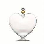 1P kri&scaron;tolinio stiklo viskio grafinas, &scaron;irdies formos modeliavimas, rankdarbių vyno viskio butelis, stiklinis gėrimų pylimas burbono degtinei brendžiui konjakui - skaidrus, sandarus