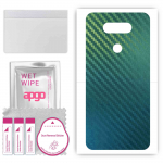 apgo Protective Skin Sticker for the back compatible with LG K31, Wrap Film, Foil, Vinyl - Pattern Carbon Chameleon CAKA1