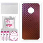 apgo skin sticker film foil vinyl for the BACK compatible with Motorola Moto G5, scratch-resistant, easy to install - Carbon Chameleon CAKA5