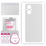 apgo Protective Skin Sticker for the back compatible with OnePlus Nord N20 5G , Wrap Film, Foil, Vinyl - Pattern Transparent Carbon