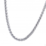 Unisex nerūdijančio plieno mm-6mm plotis 23,6'' Grandinė 3mm