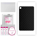 apgo Protective Skin Sticker for the back compatible with Lenovo Tab B10, Wrap Film, Foil, Vinyl - Pattern Carbon Black