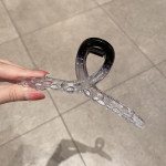 Super dydžio 13 cm permatomas segtukas Super Fairy juodai baltas gradiento ra&scaron;alo plaukų segtukas Auk&scaron;čiausios kokybės ryklio segtukas galvos gale 9.5cm