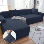 Vienspalviai elastingi sofos užvalkalai svetainei, tamprus užvalkalas fotelis sofos užvalkalas kampas L formos sekcinis sofos apsaugas 3seater190-230cm 1PC