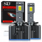 2vnt 50000Lm D3S LED priekinių žibintų lemputės D1S D2S D4S D8S D1R D2R D3R D4R D8R turbo LED CSP žibintai, skirti BMW Benz Volvo lempai Canbus 100W priekiniam žibintui D1S/D1R