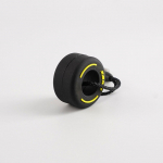 Padanga, raktų pakabukas, raktų pakabukas Dovana mažiems automobilių mylėtojams Animacinių filmų mados modeliavimas Unisex F1 automobilio apdailai guminiai automobilių priedai geltona