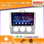 Automobilinis radijas Ford Focus 2 3 Mk2 Mk3 2004-2011 Belaidis Carplay Android Auto 4G Automobilinis multimedijos grotuvas GPS DSP 2 DIN 4 core 2GB+32GB carplay