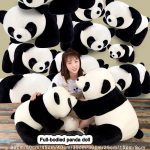 Mink&scaron;ta Panda Pagalvė Vaikams ir Suaugusiems - Pilnas Didelis Kim&scaron;tinis Gyvūnas Pliu&scaron;inis Žaislas su Pūkuotu Kailiu - 9cm/15cm/25cm/30cm/35cm/40cm/45cm/50cm/60cm 9cm (3.543inch)