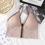 Sportinė liemenėlė Crop Top Fitness Moteri&scaron;ka sportinė apranga Moteri&scaron;kos sportinės vir&scaron;utinės liemenėlės, skirtos fitneso salėje, Moteri&scaron;ki apatiniai apatiniai bėgimo apatiniai apatiniai One Size balta