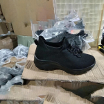 Moteri&scaron;ki Flyknit patogūs lauko bateliai kasdieniai suvarstomi didelių dydžių neslystantys sportiniai batai 35-45 44 rožinė/pilka spalva