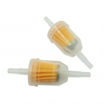2x tinka 6/8 mm vamzdžio filtro motociklų benzino linijiniams universaliems skaidriems degalų filtrams skaidri