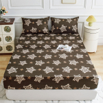 Gėlių spauda Deep Pocket Queen King patalynė - 3 PC Mink&scaron;ti mikropluo&scaron;to karalienės paklodės Deep Pocket Blukimui atsparūs patalynės užvalkalai ir pagalvių užvalkalai 120x200+25cm+2 pillowases