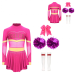 Vaikų Mergaičių Palaidinės &Scaron;ortai Cheerleading Apranga Helovino Karnavaliniai Kostiumai &Scaron;okio Vakarėlio Apranga 9-10 Years