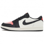 Paris Saint-Germain x Air Jordan 1 Retro Low OG Sail Pink Oxford Unisex sportbačiai Raudoni Off-Noir Infrared-23 HF8828-100 44.5