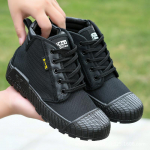 Vyri&scaron;ki klasikiniai drobiniai batai lauke Taktiniai žemo vir&scaron;aus plok&scaron;čiapadžiai laisvalaikio sportiniai batai Apsauginiai vyri&scaron;ki treniruočių apsauginiai drobiniai darbo batai 38 žalia