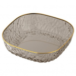 Vaisių lėk&scaron;tės permatomos deimantinės tekstūros Lengvos prabangos, didelės talpos vaisių lėk&scaron;tės Universalus, eleganti&scaron;kas stalvir&scaron;io laikiklis balta