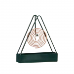 Vasaros trikampis uodų ritės stovas, geležies strypas, uodų ritės laikiklis, pakabinamas uodų ritės dėklas, atsparus ugniai ir nuplikimui One Size juoda