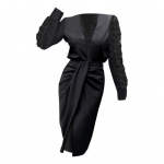 Bodycon Suknelė Elegent Beauty Moteri&scaron;ka Suknelė V kaklo korsetinė Suknelė Laisva apvyniojama vakarėliui Mini tu&scaron;čiaviduriai nėriniai 2XL balta