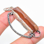 Rhodochrosite Handmade 925 Sterling Silver Jewelry Pendant 2.56 l7u56