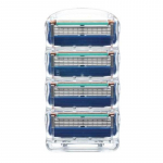 4 vnt. Originalios vyri&scaron;kos 5 sluoksnių skustuvo galvutės, atsarginės, rankinės, saugios a&scaron;menys 4pcs