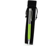 Pierres et Min&eacute;raux. Stylo min&eacute;raux H&eacute;matite d'Allevard, Is&egrave;re, France. Couleur Vert pomme.