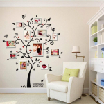 100*120Cm 3D DIY Nuimami Po Medžio PVC Sienų Lipdukai/Lipnūs Sienų Lipdukai Sieninė Dailė Namų Dekoras