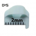 2/3/4MM Siuvimo &scaron;ablonas Pir&scaron;to liniuotė DIY Siuvimo rankdarbių projektai Lopininis siuvinėjimas 3D spausdinti Siuvimo trafaretų įrankiai su tikslia skale Dovana siuvimo entuziastams 4mm pilka