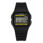 Casio F 94wa 9hdg F 94wa 9 Skaitmeninis kvadratinis vintažinis retro vie&scaron;as PU laikrodis F-94WA-9HDG black