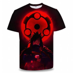 3D Naruto Anime Serijos Skaitmeninis Spaudas Vyri&scaron;ki Laisvo Stiliaus Mar&scaron;kinėliai Vyri&scaron;ki Mar&scaron;kinėliai Trumpomis Rankovėmis XL