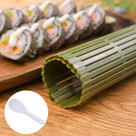 Didelis žalias plastikinis su&scaron;i įrankis Kimbap su&scaron;i suktinukai Pasidaryk pats Onigiri ryžių irklai Įrankiai Bambukinis su&scaron;i kilimėlis Su&scaron;i ma&scaron;inėlės įrankis Namų virtuvė