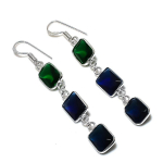 London Blue Topaz Handmade 925 Sterling Silver Gift Jewelry Earring 2.56 f7j76