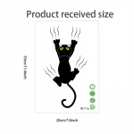 Creative Realistic Cute Cat Vision 3D tualeto lipdukas Linksmas gyvūnas Vonios kambario tualeto dangčio dekoras Lipnus PVC vandeniui atsparus dažymas