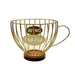 Prakti&scaron;kas kavos laikymo krep&scaron;ys Didelės talpos kavos kapsulių organizatorius Espreso kapsulių dozatorius virtuvės stalvir&scaron;iui juoda