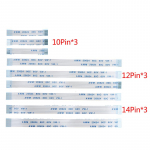 9 vnt 10 12 14 kontaktų įkrovimo plok&scaron;tės maitinimo jungiklio laidas, skirtas Dualshock 4 Ps4