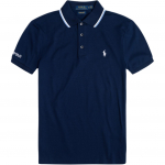 Polo Ralph Lauren medvilniniai trumpomis rankovėmis mar&scaron;kinėliai su siuvinėta raide vyrams vir&scaron;utiniai drabužiai 710791505-003 XS