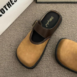 2025 m. Trend Flats Mules &Scaron;lepetės Pradžia Laisvalaikiai Batai Žieminiai Slingback Mada Vaik&scaron;čiojimas &Scaron;lepetės Batai Kvadratinis pir&scaron;tas Mujer Zapatos 40