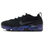 Nike Air VaporMax 2023 Flyknit Juodi irklizuoti moteri&scaron;ki sportbačiai Metali&scaron;kai sidabriniai daugiaspalviai FD3148-001 37.5
