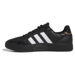 adidas Tyshawn Low Juodi Balti Auksiniai Odiniai Unisex Sportbačiai Core-Black Cloud-White Gold-Metallic IE3124 42⅔