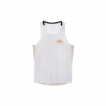 Nike Trail Solar Chase Dri-Fit Logotipo Spaudinys Bėgimo Topas Vyri&scaron;ki Vir&scaron;utiniai Drabužiai Baltas DX0858-100 M