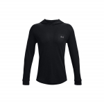 Under Armour gobtuvas su vafliniu ra&scaron;tu, ilgomis rankovėmis, vyri&scaron;ki vir&scaron;utiniai drabužiai, juodas 1302362-001 XXL