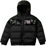 Jordan Fleece ilgomis rankovėmis su gobtuvu vaiki&scaron;ki vir&scaron;utiniai drabužiai juodi DC0037-010 S