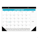 Desk Calendar Month Hanging Planner 18 Housewarming Gift to Do List Classroom blue