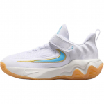 Nike Giannis Immortality 4 PS Balti Mėlynos Vandenio spalvos Vaikų sportbačiai Team-Gold IH7665-100 28
