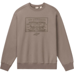 Levis laisvo kirpimo apvalios apykaklės margintas kasdienis ilgomis rankovėmis džemperis vyri&scaron;kas džemperis chaki 0019A-0000 XL