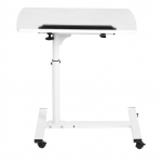 Ne&scaron;iojamas daugiafunkcis nuimamas ne&scaron;iojamojo kompiuterio stalelis su ratukais Lovai Sofai Knygoms Užkandžiams Baltas balta