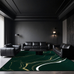 Juodo marmuro kilimai svetainei, tamsių tonų dekoravimas, namų sofa, didelio dydžio kilimai, miegamasis, drabužinė, trumpo aksomo grindų kilimėlis 80x120cm