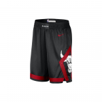 Nike NBA Chicago Bulls City Edition Swingman &scaron;ortai Čikagos raudoni/juodi/balti vyri&scaron;ki gatvės drabužiai DX8697-010 L black