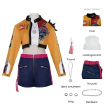 KPop Rumi Cosplay Kostiumas perukas moterims mergaitėms Helovinas karnavalas komiksų-kon vakarėlis vaidmenų žaidimas apranga Kids 130 balta